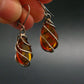 Baltic Amber Dangle 925 Silver Earrings - 3.20 Grams