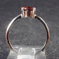 Natural Round Faceted Red Garnet Sterling Silver Ring - Size 5.25 - 1.17 Grams