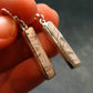 Muonionalusta Meteorite Earrings In Silver From Sweden - 1.5" - 4.03 Grams