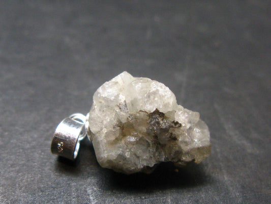 Phenakite Phenacite Crystal Silver Pendant from Russia - 0.7" - 1.18 Grams