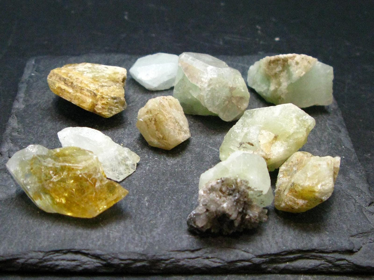 Lot Of 10 Datolite Crystals From Russia - 66.51 Grams