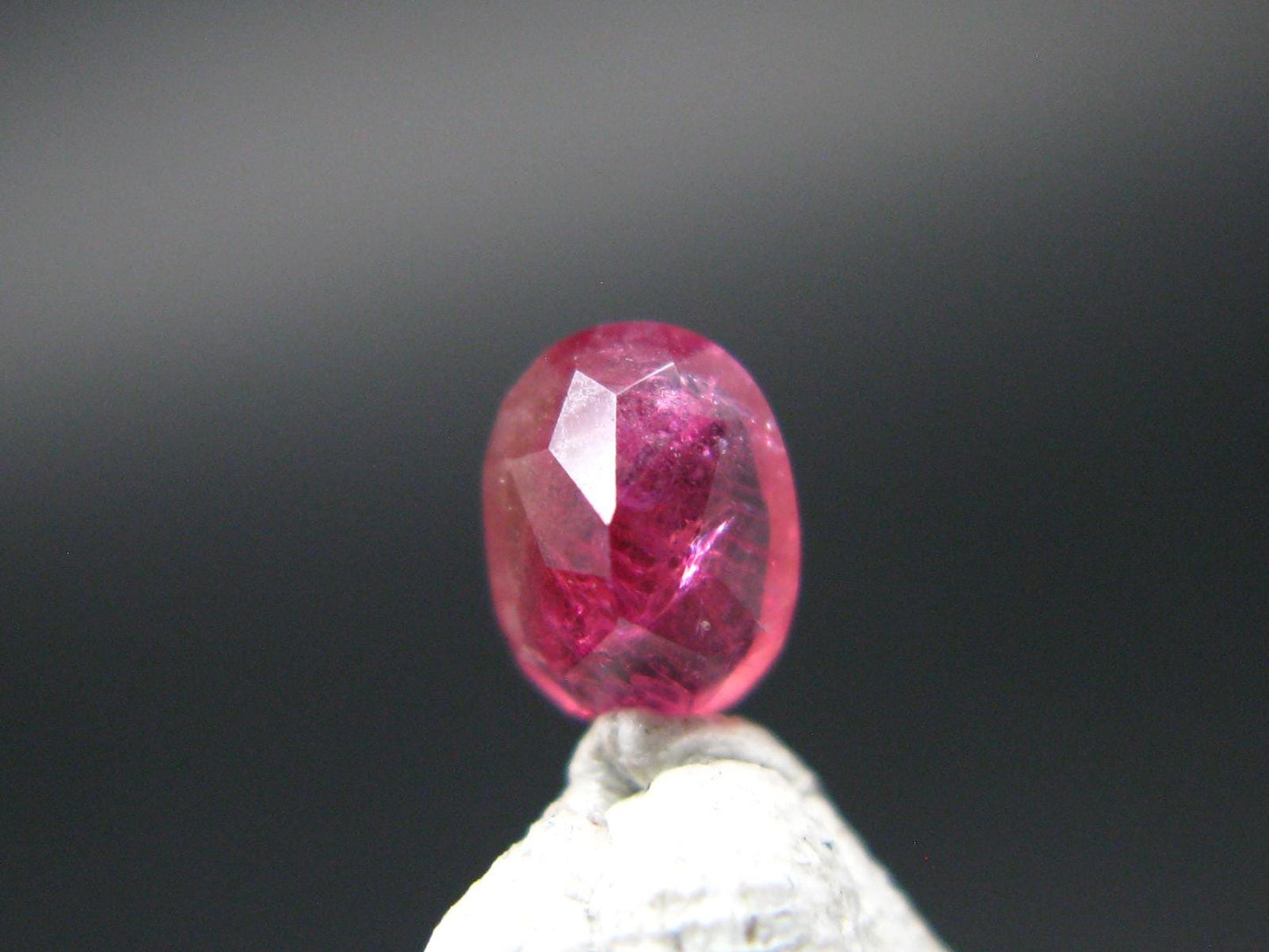Beautiful Rare Gem Bixbite Red Beryl Emerald Cut Stone From Utah USA - 0.28 Carats - 4.8x3.5 mm