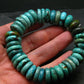 Turquoise Genuine Untreated Bracelet ~ 8 Inches ~ 18mm Rondelle Beads