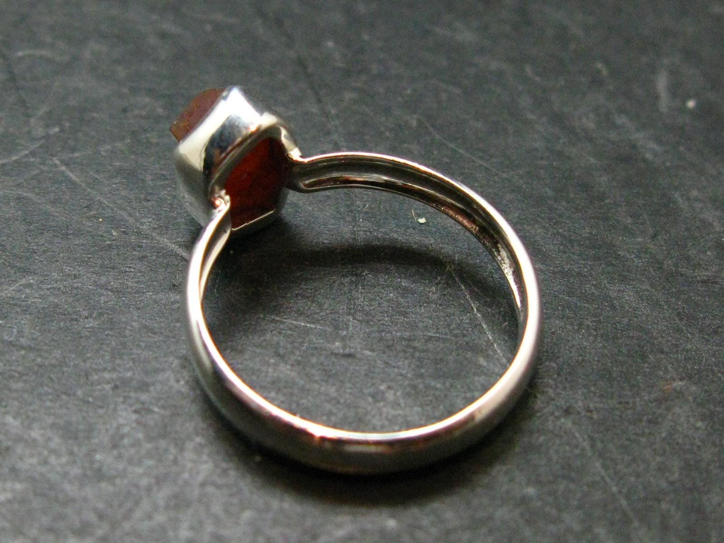Pezzottaite Crystal Silver Ring From Madagascar - Size 6 - 1.90 Grams
