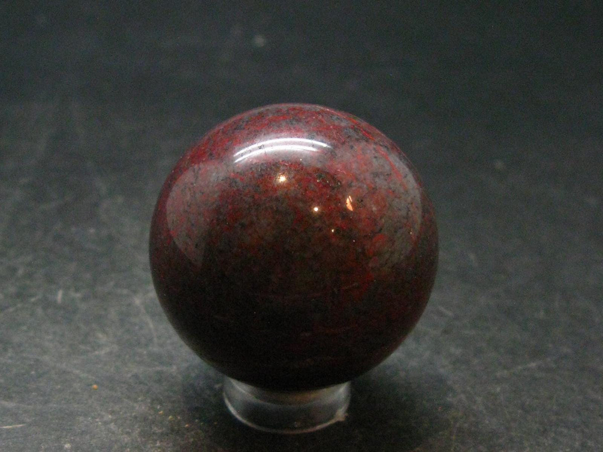 Large Cinnabar Ball Sphere from Spain - 57.22 Grams - 1.3"