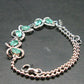 Emerald Silver Bracelet From Colombia - 1.25 Carats