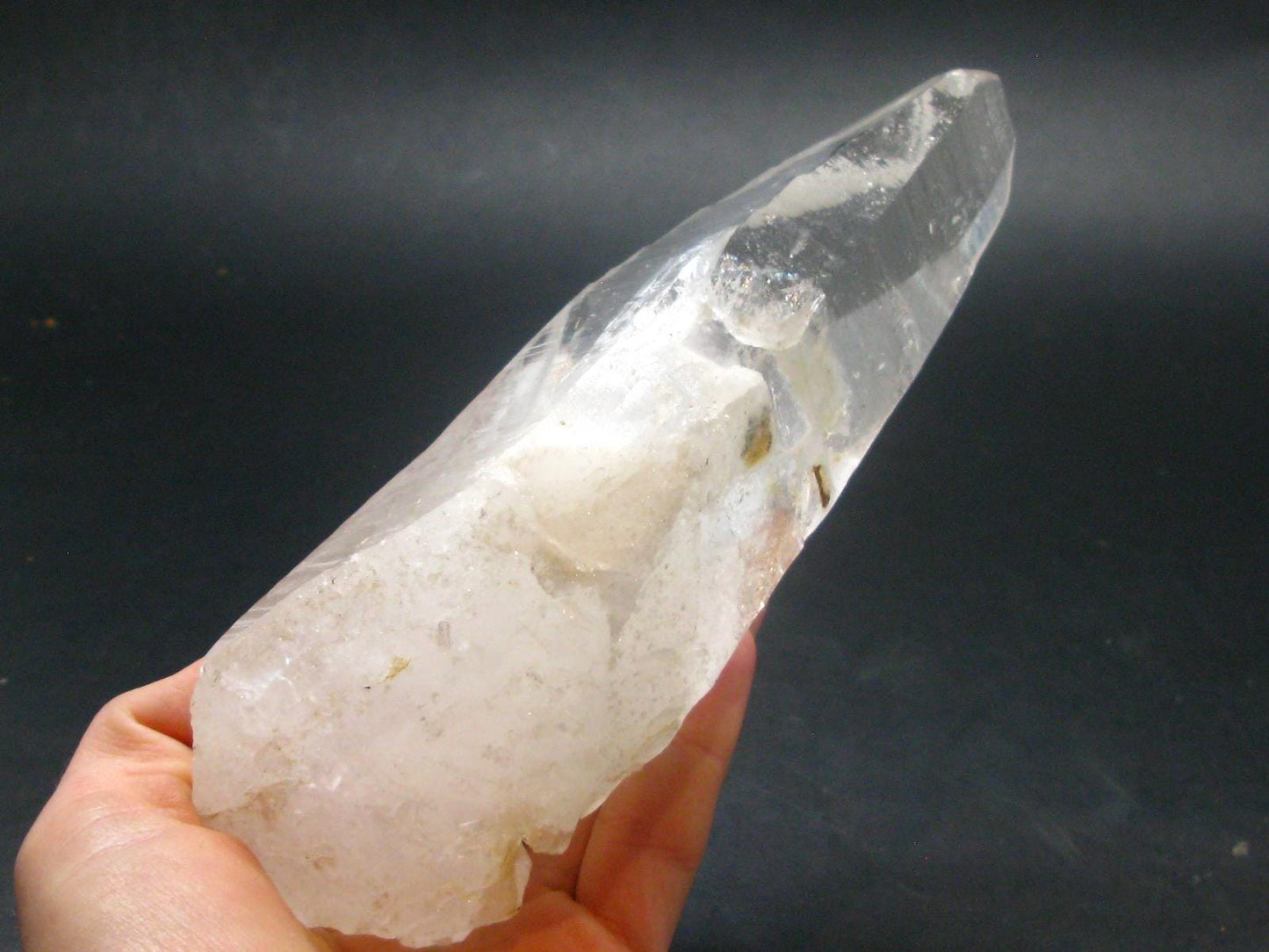Large Lemurian Seed Quartz Crystal From Brazil - 6.2" - 495.34 Grams