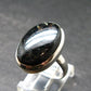 Real!! Very Rare Nuumite Nuummite Sterling Silver Ring from Greenland - 7.14 Grams - Size 7