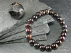 Garnet Almandine Genuine Bracelet ~ 7 Inches ~ 8mm Round Beads