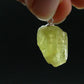 Brazilianite Crystal Silver Pendant From Brazil - 1.0" - 4.06 Grams