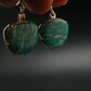 Amazonite Silver Earrings from Russia - 4.59 Grams