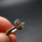 Cute Gem Moldavite Sterling Silver Ring From Czech Republic - Size 8 - 1.9 Grams