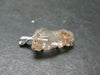 Rare Terminated Gemmy Nirvana (Pink Ice) Quartz Crystal Silver Pendant from the Himalayas - 1.0" - 2.06 Grams
