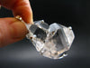 Fine Natural Herkimer Diamond Silver Pendant From New York - 1.8" - 25.40 Grams