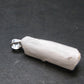Rare Clear Natrolite Crystal Silver Pendant From Tanzania - 1.1" - 1.56 Grams