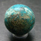 Quantum Quattro Sphere - Malachite Shattuckite Chrysocola Dioptase - 1.1" - 29.69 Grams