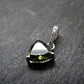 Moldavite Tektite Silver Pendant from Czech Republic - 0.7" - 1.0 Grams