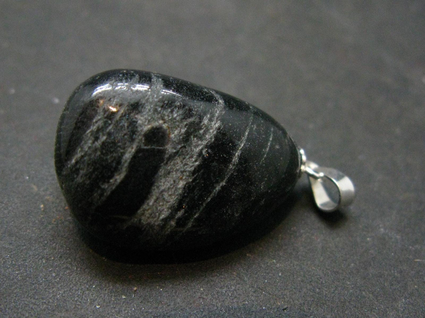 Rare ISUA Stone Silver Pendant From Greenland - 1.1" - 8.15 Grams