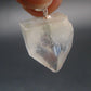 Clear Apophylite Apophyllite Crystal Silver Pendant From India - 1.0" - 6.5 Grams