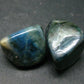 Lot of 2 Very Rare Dianite (Blue Jade) Tumbled Stones From Russia