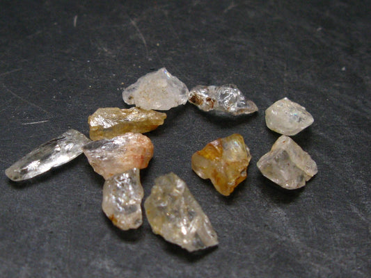 Lot of 10 Phenakite Phenacite Crystals from Nigeria - 20.0 Carats