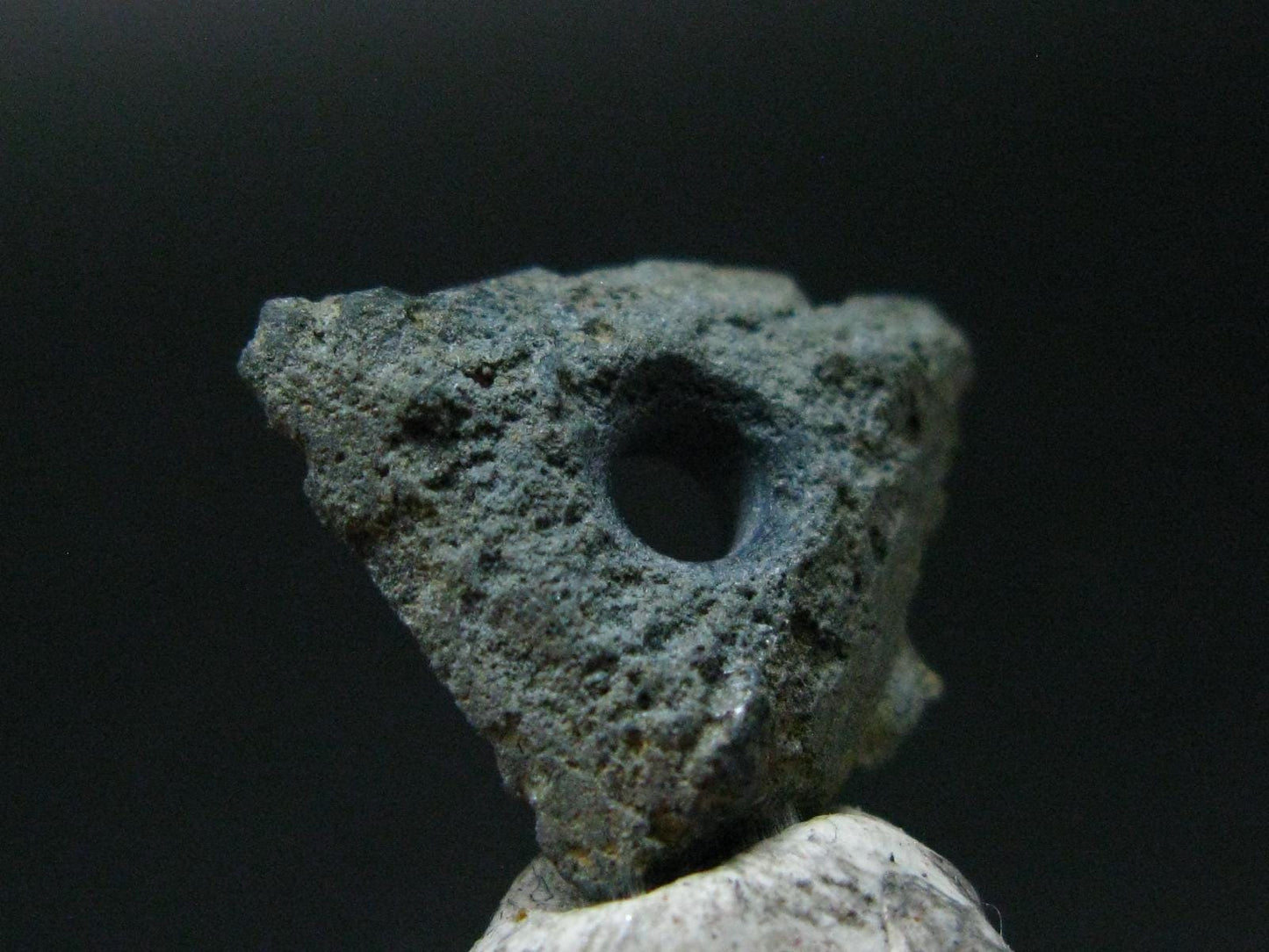 Gem Benitoite Crystal Bead with Hole From California - 7.21 Carats