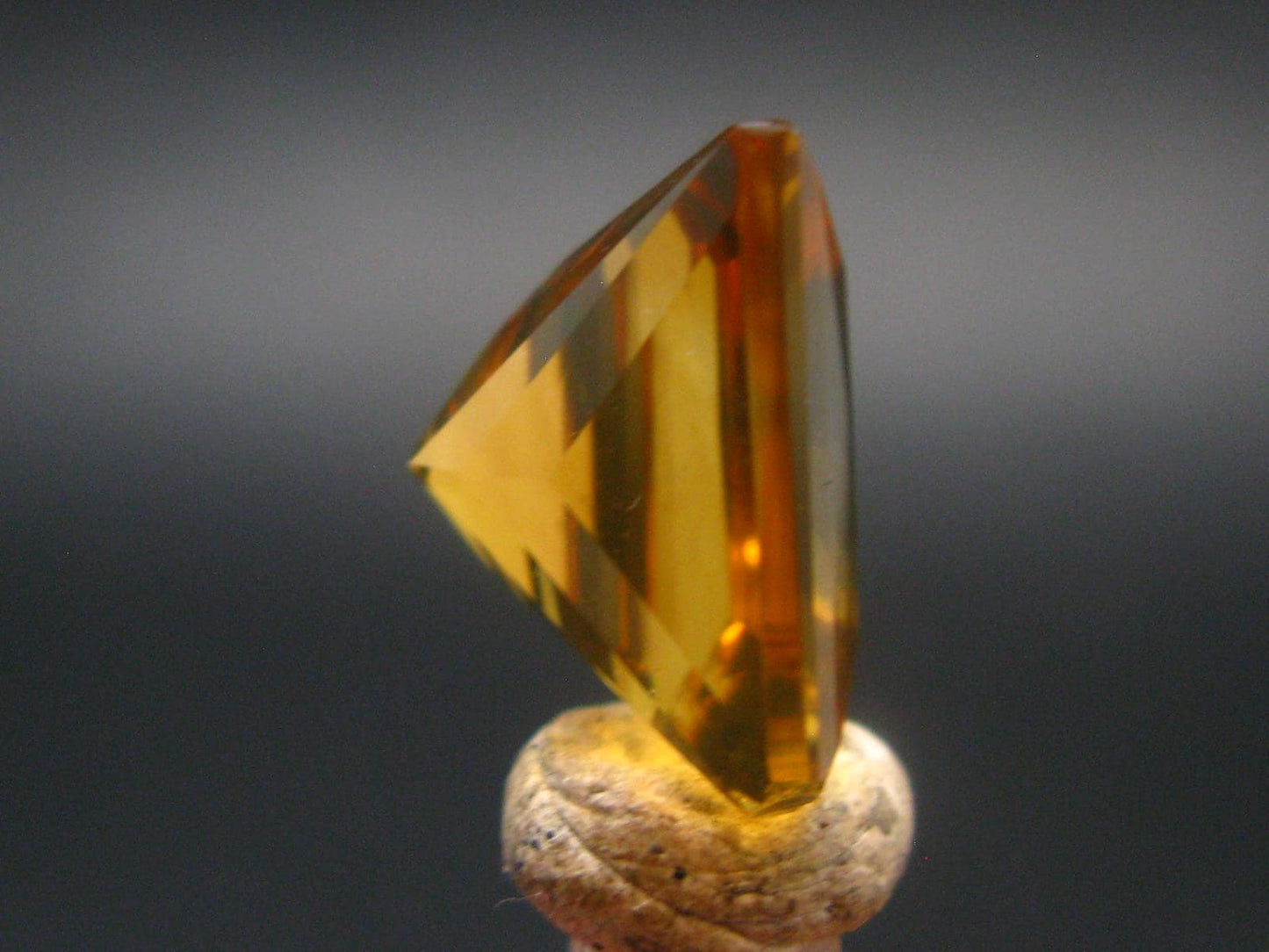 Stone of Success!! Genuine Intense Yellow Citrine Cut Stone From Brazil - 0.6" - 16.6 Carats