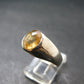 Fabulous Untreated Faceted Gem Imperial Topaz 925 Silver Ring from Brazil - Size 9 - 5.51 Grams