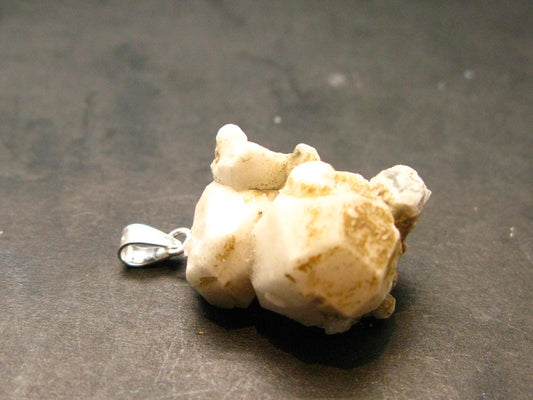 Large Perfect Analcime Silver Pendant from Canada - 1.0" - 4.33 Grams