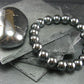 Hematite Genuine Bracelet ~ 7 Inches ~ 10mm Round Beads