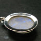 Natural Glow From Inside Moonstone 925 Silver Pendant - 1.7" - 11.07 Grams