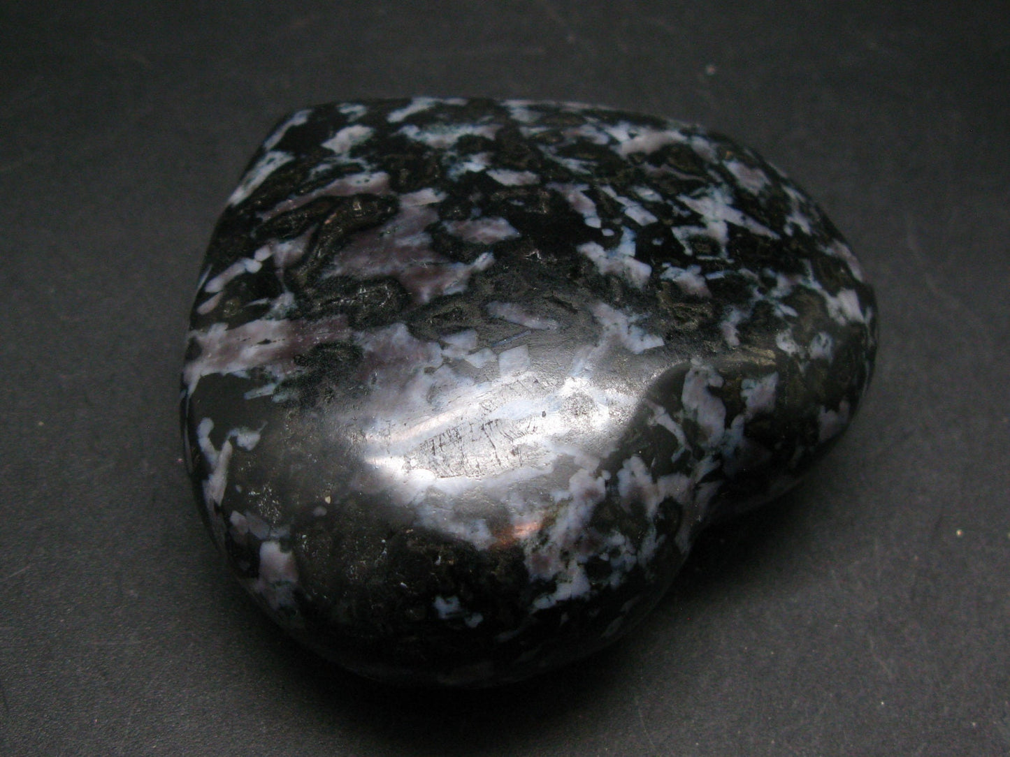 Mystic Merlinite Tumbled Heart From Indian Ocean - 2.9"