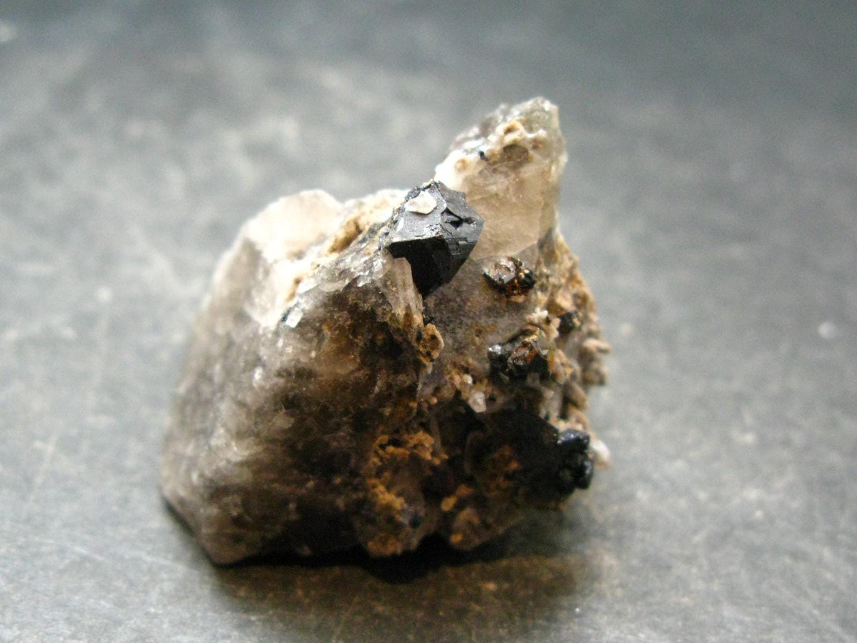 Brookite On Quartz Cluster From Arkansas - 27.74 Grams - 1.2"