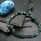 Neon Blue Apatite Genuine Bracelet ~ 7 Inches ~ 6mm Round Facetted Beads