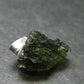Moldavite Tektite Silver Pendant from Czech Republic - 0.7" - 1.17 Grams