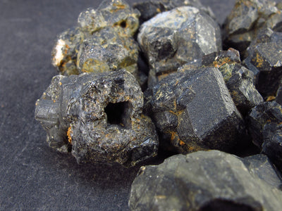 Lot of 10 Black Melanite Andradite Garnet Crystals From Tanzania