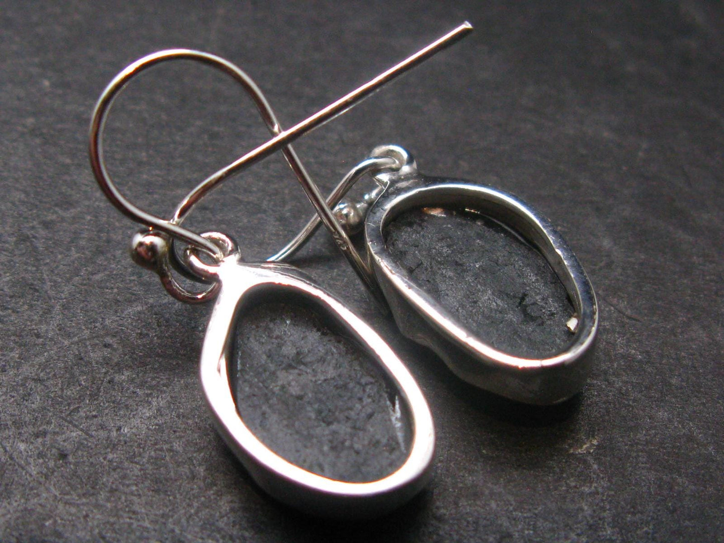 Alexandrite Sterling Silver Earrings from Brazil - 1.2" - 3.64 Grams