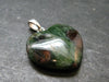 Rare Eclogite Heart Pendant From Norway - 1.0" - 4.05 Grams