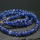 Gem Tanzanite Zoisite Necklace Beads From Tanzania - 19" - 41.12 Grams