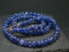 Gem Tanzanite Zoisite Necklace Beads From Tanzania - 19" - 41.12 Grams
