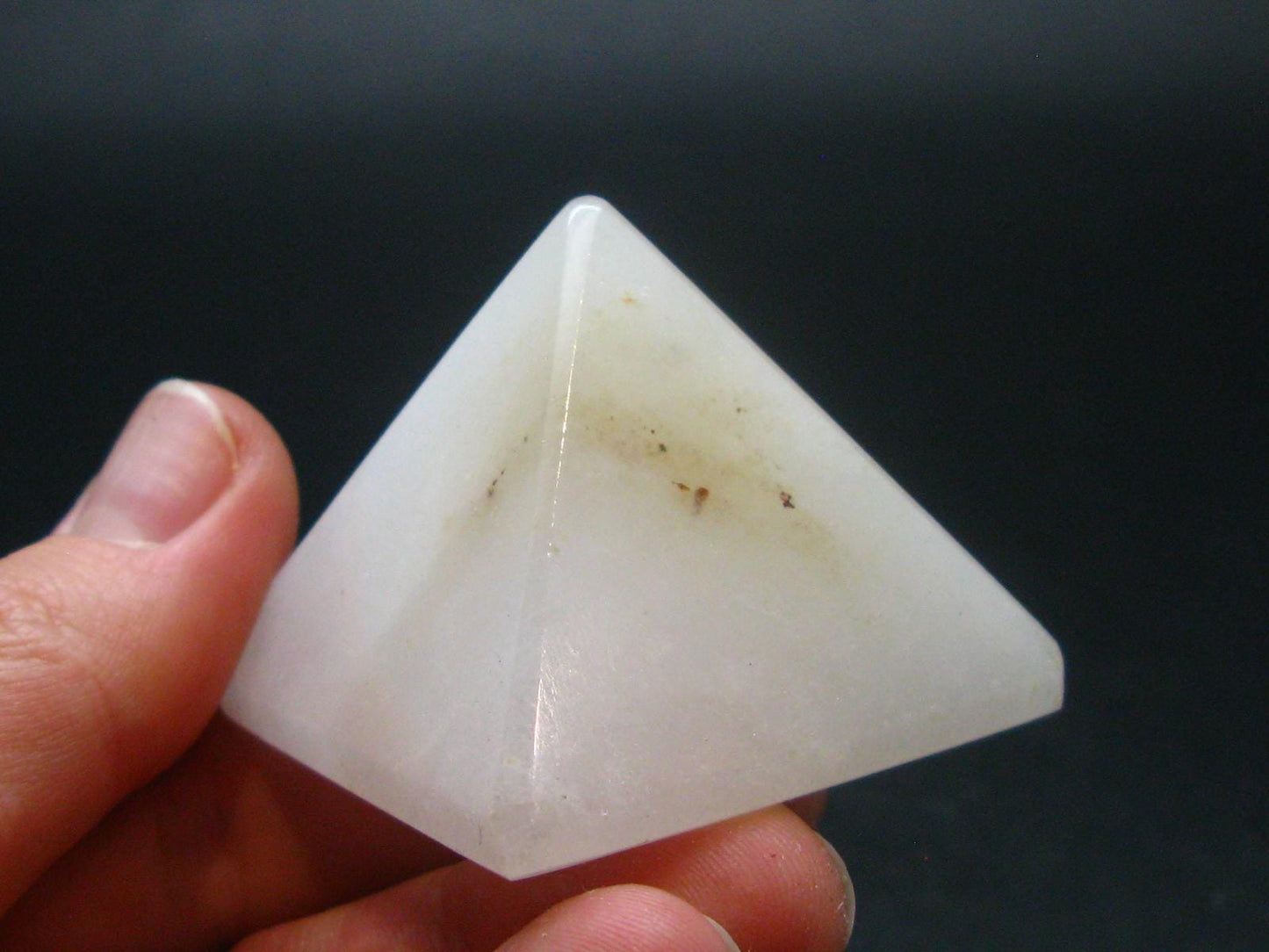 Rare White Barite Pyramid From Norway - 1.2"