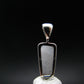 Raw Rare Natrolite Crystal Silver Pendant From Russia - 0.7" - 1.18 Grams