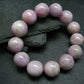 Kunzite Spodumene Genuine Bracelet ~ 7 Inches ~ 16mm Round Beads