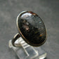 Real!! Very Rare Nuumite Nuummite Sterling Silver Ring from Greenland - 5.56 Grams - Size 8.5