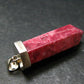 Thulite Silver Pendant From Norway - 1.7"