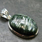 Seraphinite Clinochlore Silver Pendant From Russia - 1.3'' - 5.39 Grams