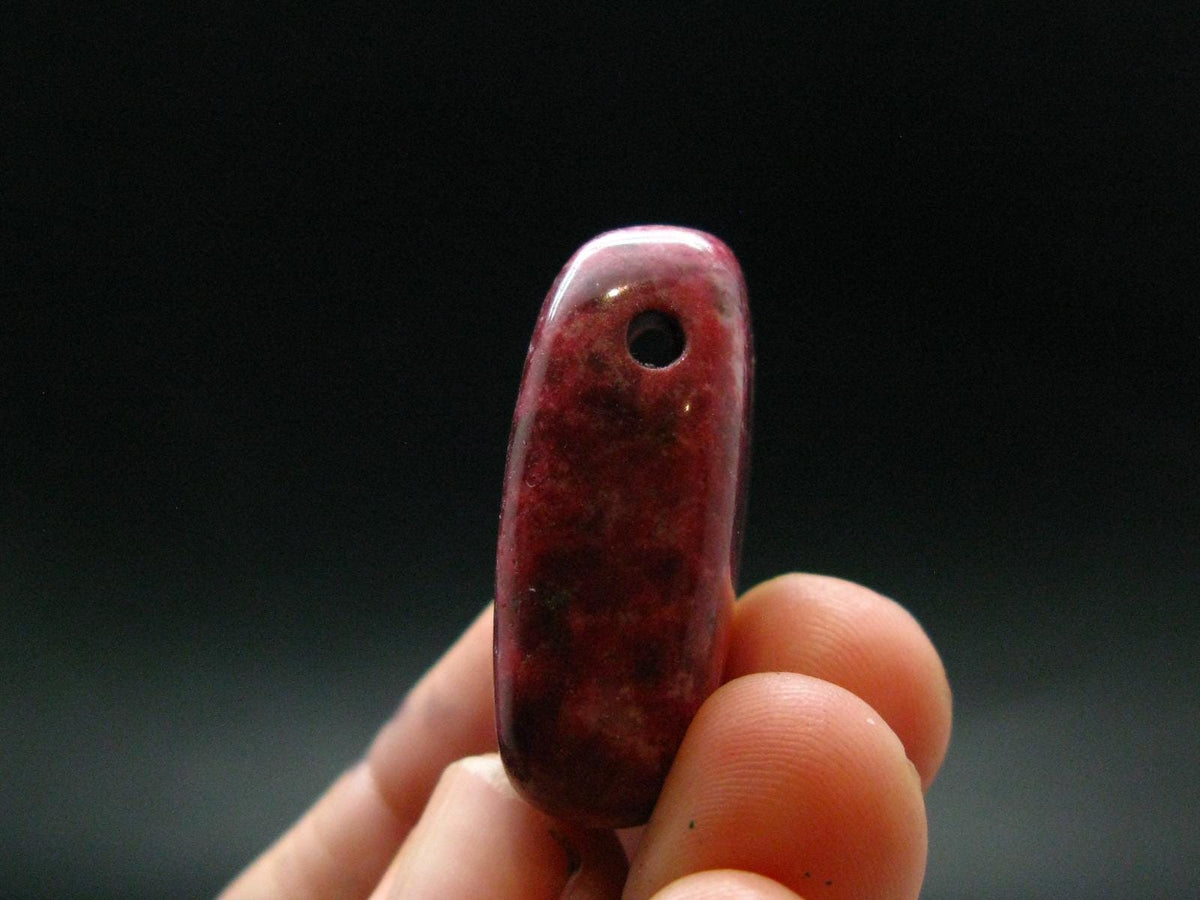 Rare Thulite Metal Free Pendant From Greenland - 1.3" - 16.60 Grams