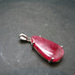 Pink Rhodonite Silver Pendant From Brazil - 1.1" - 3.04 Grams