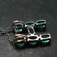 Emerald Silver Pendant W/Chain From Colombia - 2.60 Grams Total