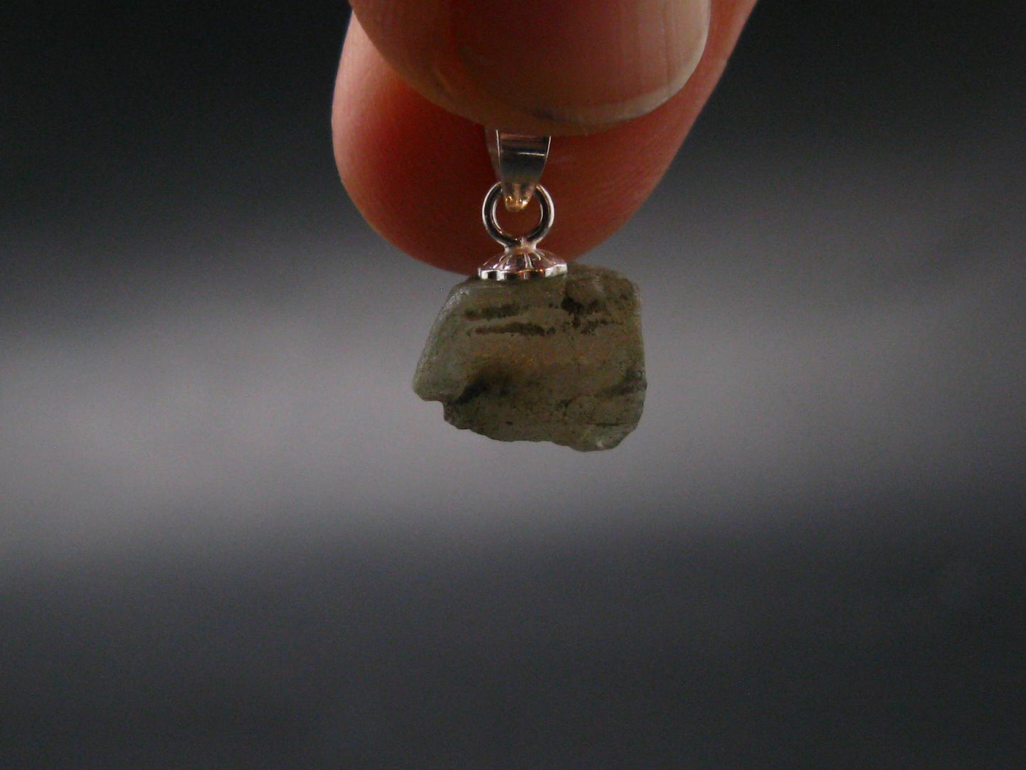 Phenakite Phenacite Silver Pendant from Brazil - 0.6 Inches - 0.82 Grams